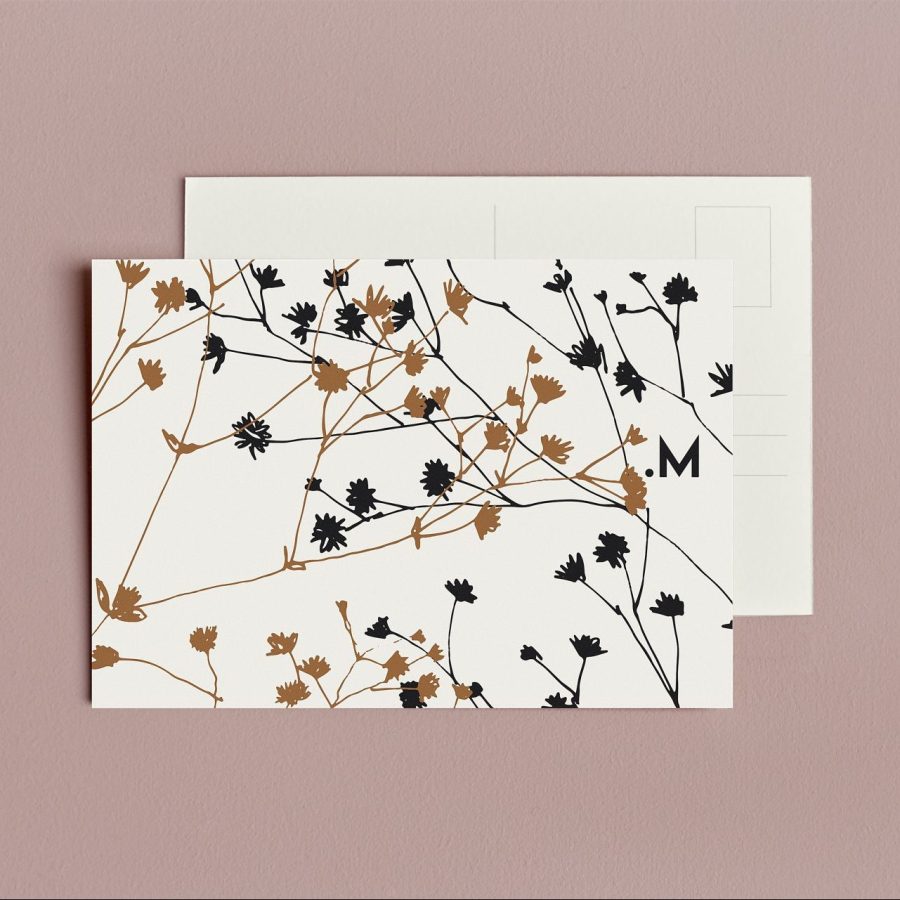 carte postale fleurs boutique lesfillesdemarjane