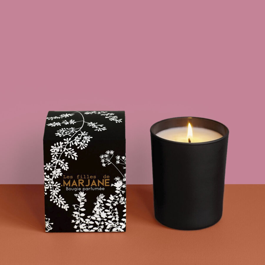 Bougie noire Les Filles de Marjane fabriquée en France